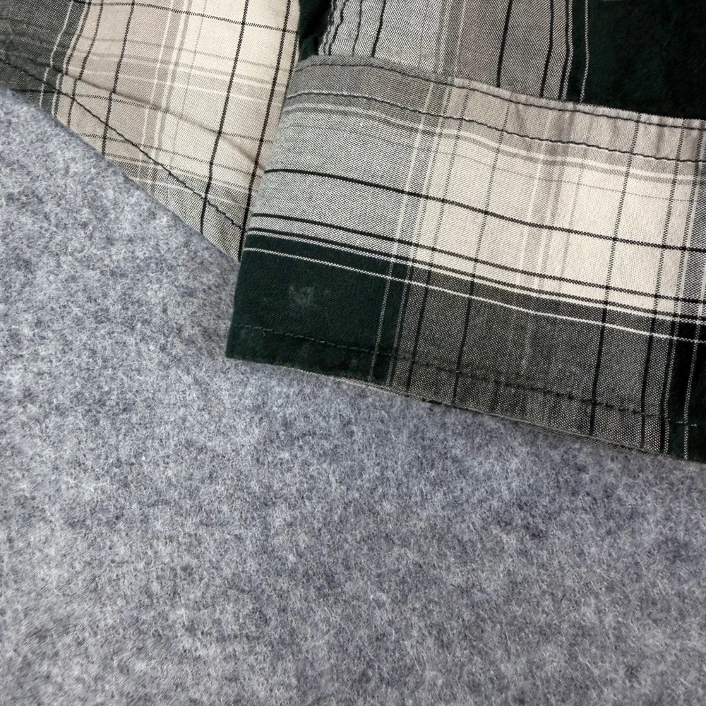 Carhartt Mens XL Plaid Flannel Shirt Long Sleeve Green White Button Up Relax Fit - Picture 6 of 10